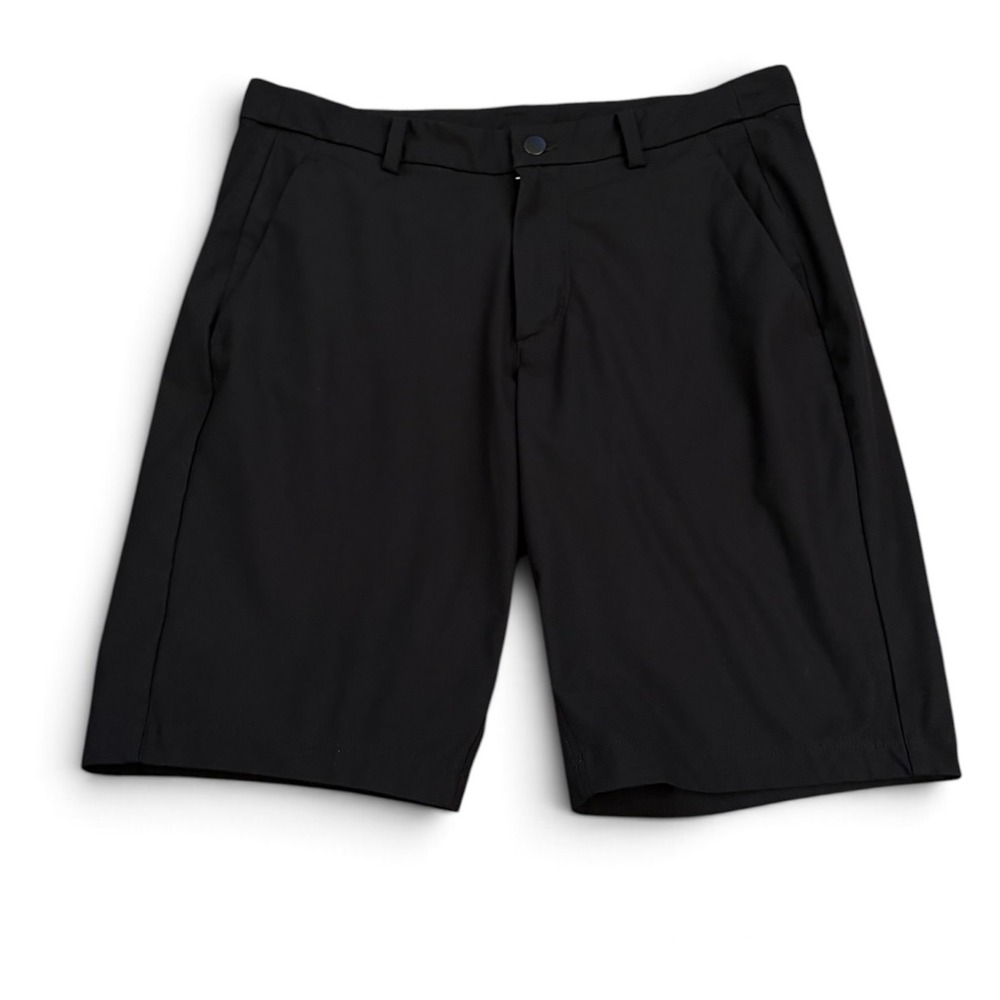 Lululemon Commission Golf Shorts Men 34 Black Tech Performance Activewear